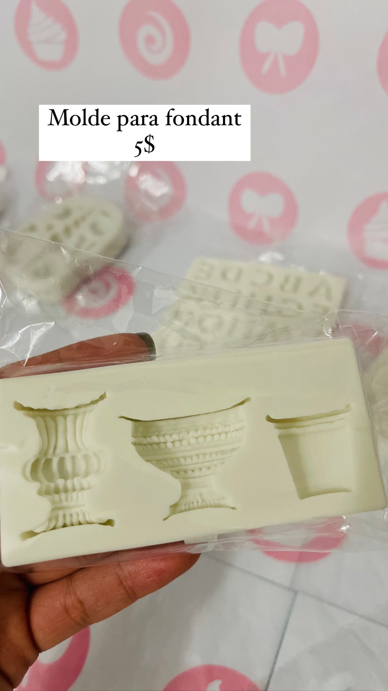 Molde de Silicona en Forma de Florero